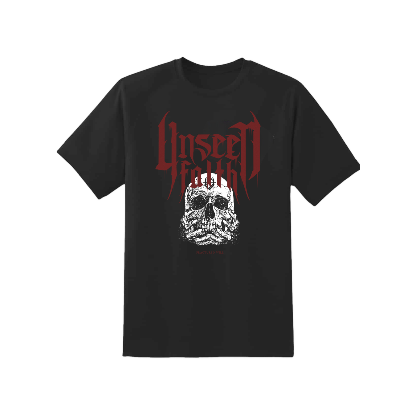UNSEEN FAITH 'SKULL IN HANDS' T-Shirt