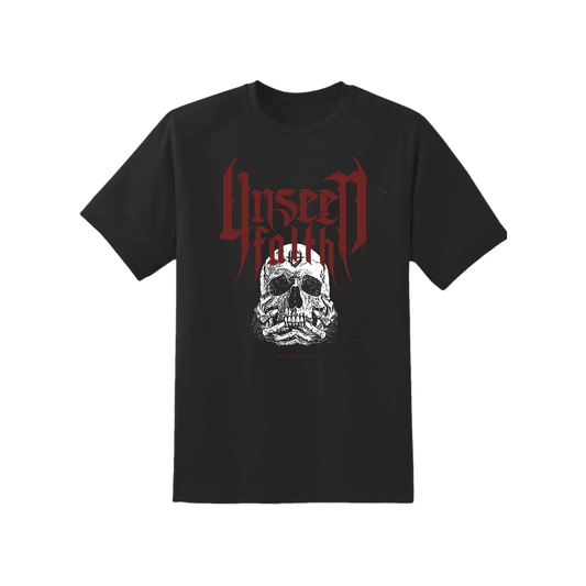 UNSEEN FAITH 'SKULL IN HANDS' T-Shirt
